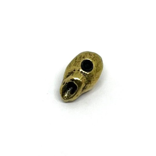 HATCHET Brass Cable End - Gold Skull