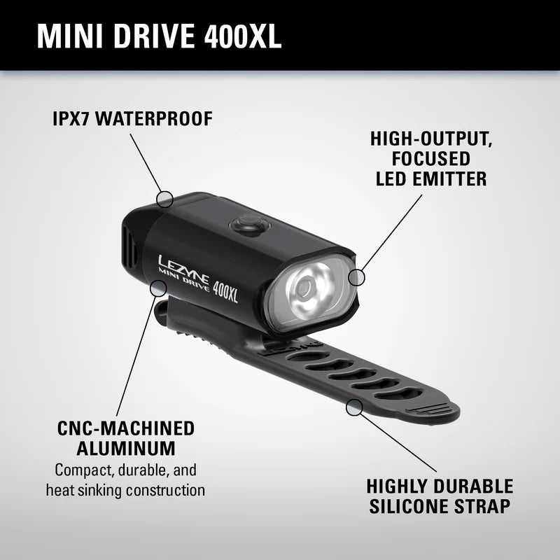 LEZYNE Mini Drive 400 XL Front Bike Light