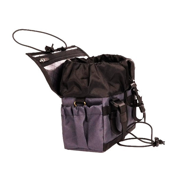 OUTER SHELL Drawcord Handlebar Bike Bag - Black