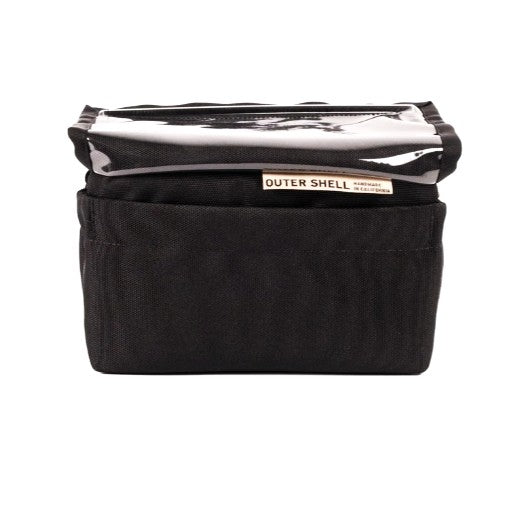 OUTER SHELL Drawcord Handlebar Bike Bag - Black