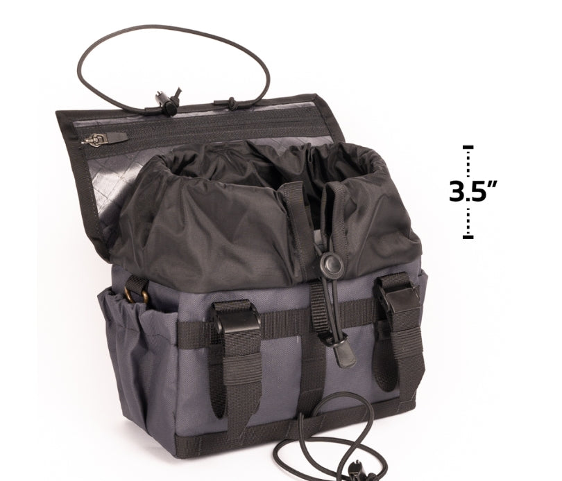 OUTER SHELL Drawcord Handlebar Bar Bike Bag - Brown