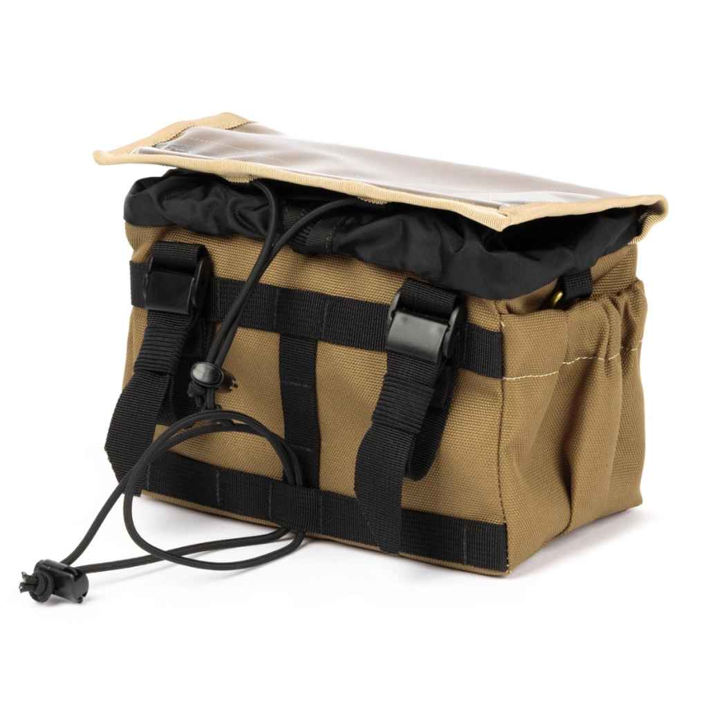 OUTER SHELL Drawcord Handlebar Bar Bike Bag - Brown