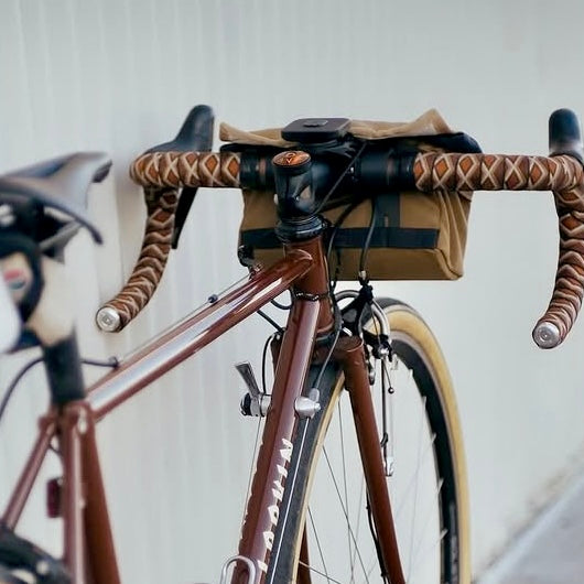 OUTER SHELL Drawcord Handlebar Bar Bike Bag - Brown