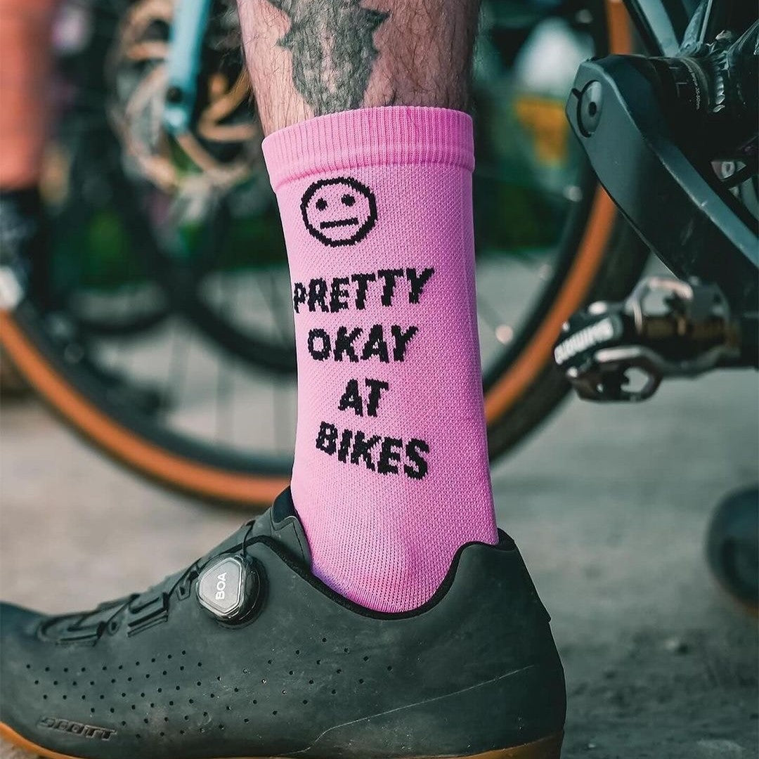 Ostroy Pretty Okay at Bikes Cycling Socks 