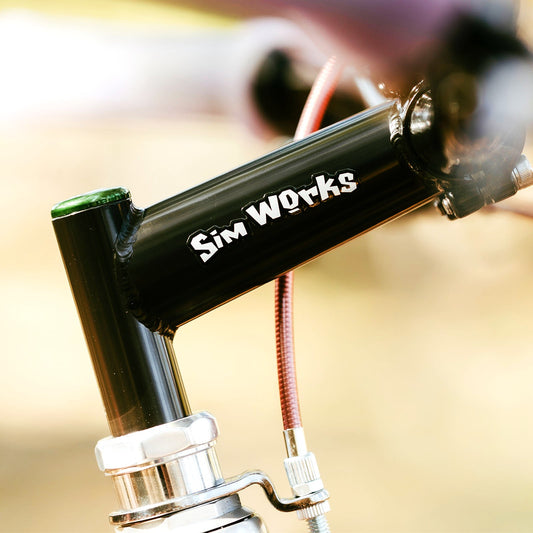 SIMWORKS Gettin’ Hungry Stem 4-Bolt Faceplate Lettuce Green Black