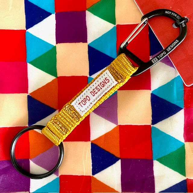 TOPO DESIGNS Carabiner Keychain with Key Ring