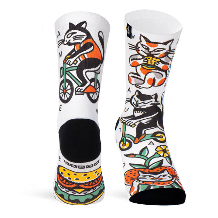 PACIFIC AND CO Cycling Socks - Bacoa Cats