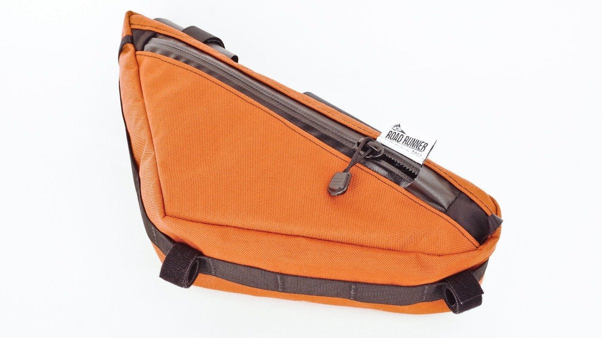 ROAD RUNNER Wedge Half Frame Bike Bag - Rust Cordura