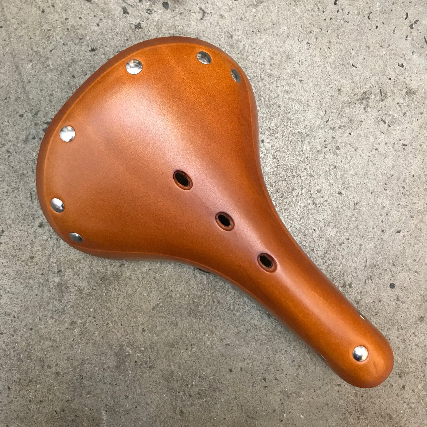 BROWN JERSEY - GS17 Leather Saddle - Honey