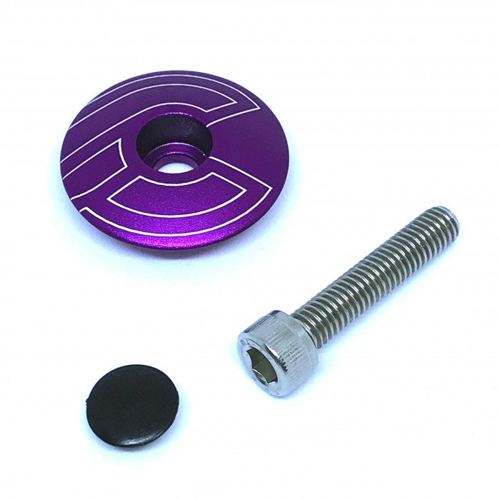 CINELLI - Top Cap with Bolt & Plug - Purple