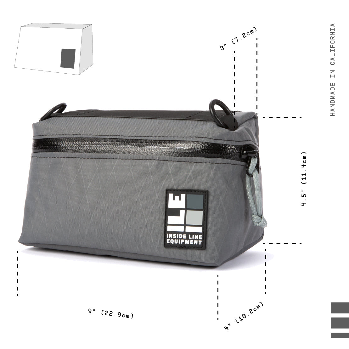 INSIDE LINE EQUIPMENT Pilot Handlebar Bag