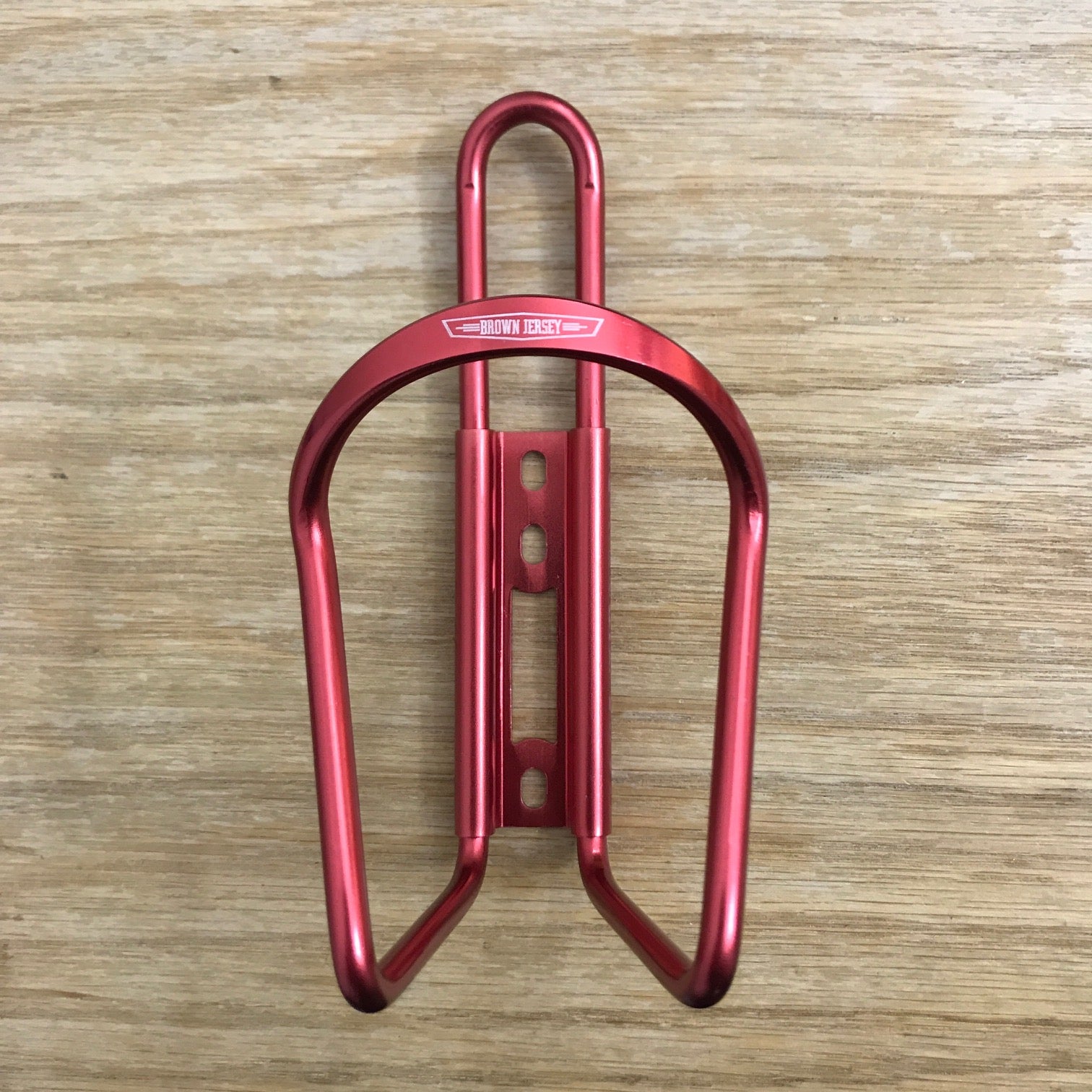 BROWN JERSEY - Bottle Cage - Red