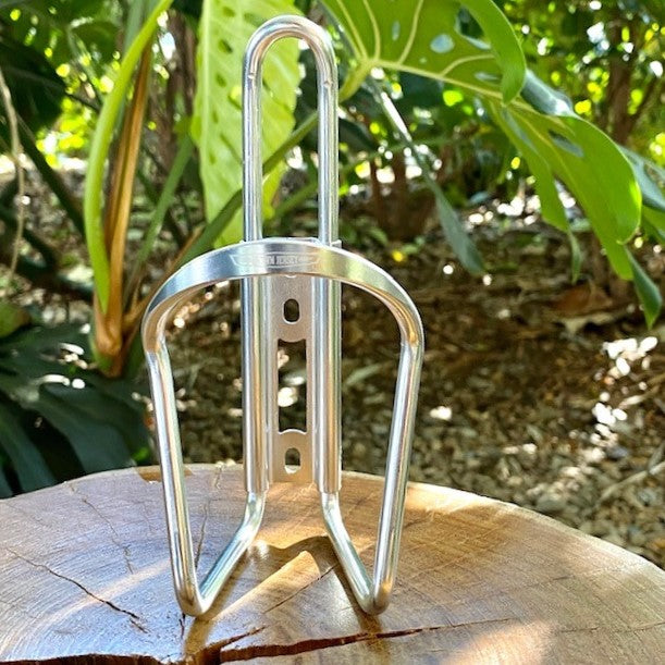 Silver Bike Water Bottle Cage