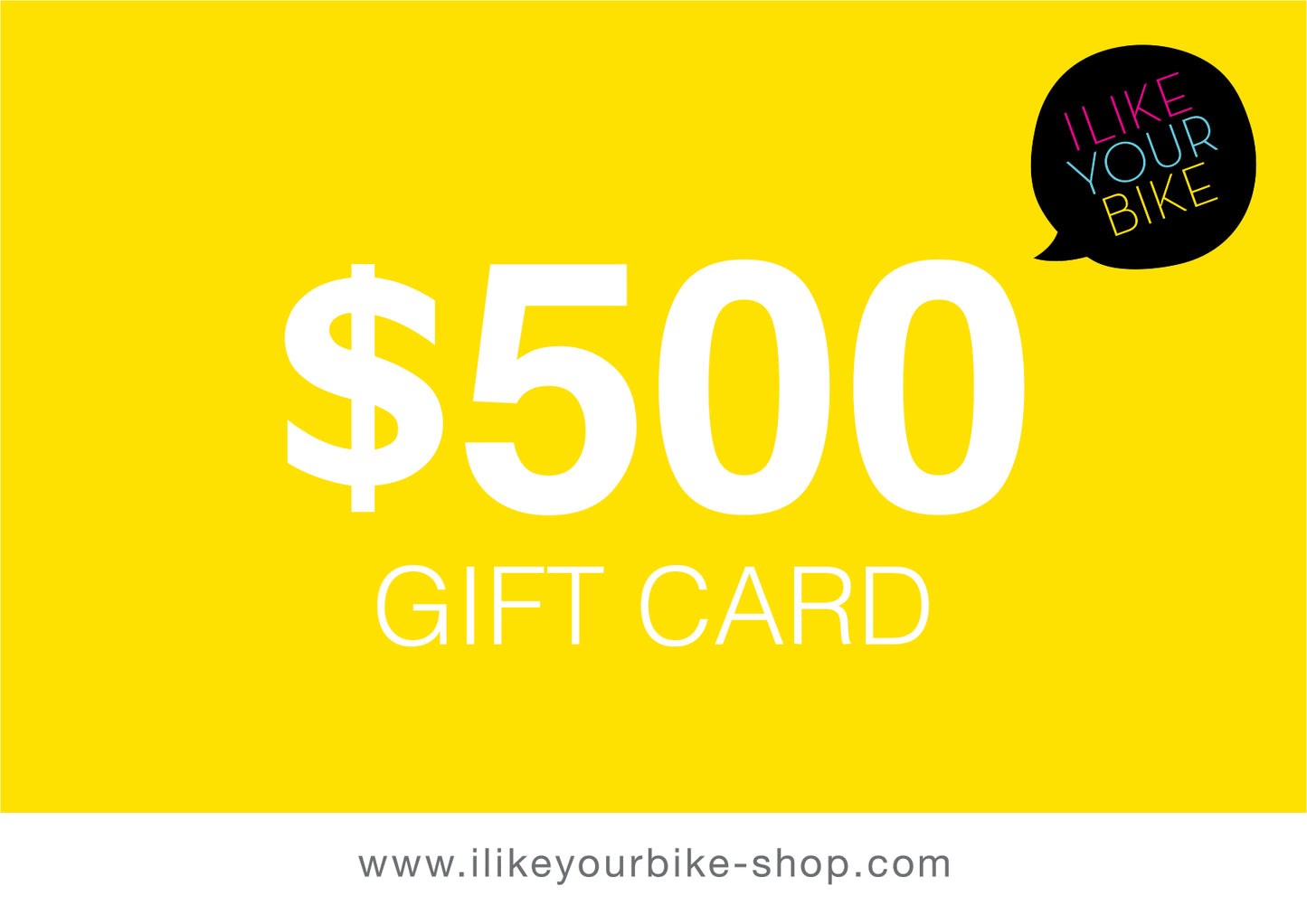 I Like Your Bike - Gift Cards
