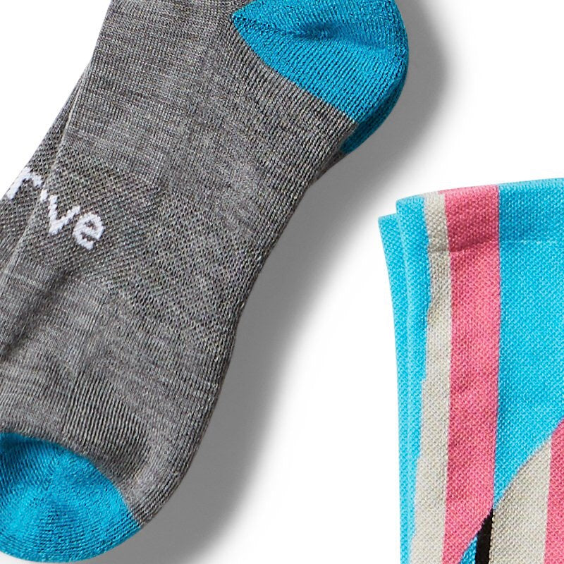 SWRVE x DION JOHNSON Merino Cycling Socks - Dazzle