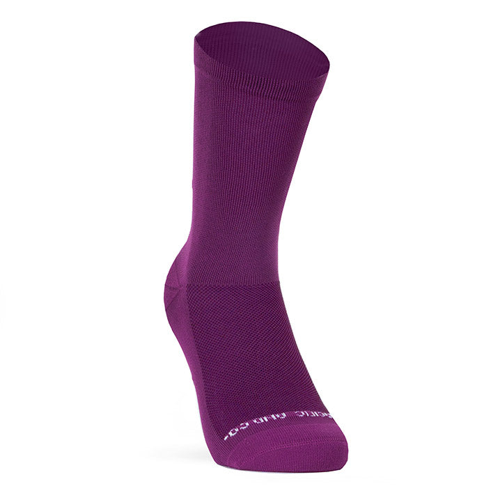 PACIFIC AND CO Cycling Socks - Good Vibes - Aubergine