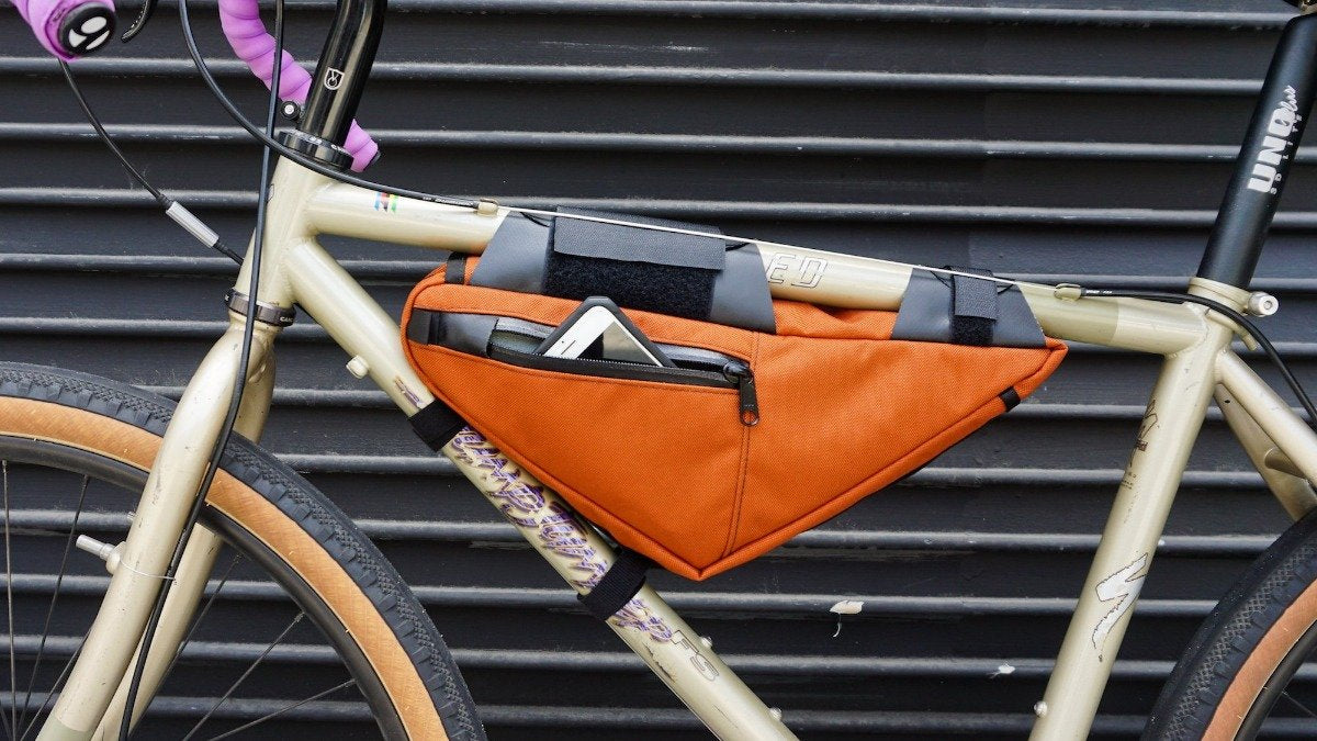 ROAD RUNNER Wedge Half Frame Bike Bag - Rust Cordura