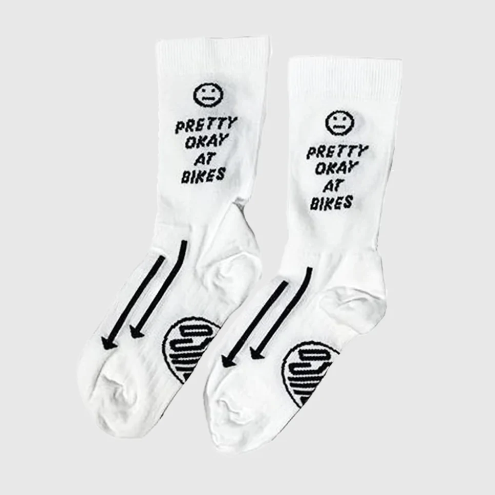 Ostroy Pretty Okay at Bikes Cycling Socks 
