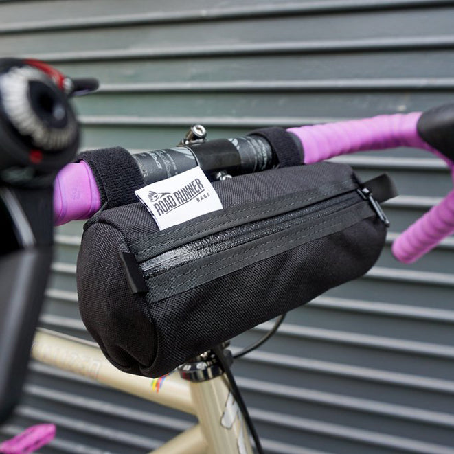 ROAD RUNNER - Burrito Handlebar Bag - Black Cordura