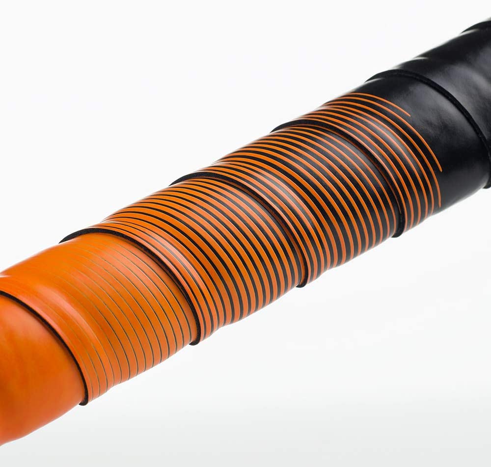 FIZIK Vento Microtex 2mm Bi-Colour Tacky Handlebar Tape - Black/Orange