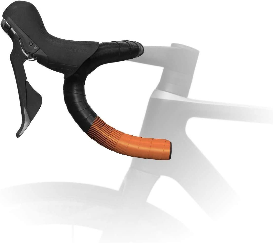 FIZIK Vento Microtex 2mm Bi-Colour Tacky Handlebar Tape - Black/Orange