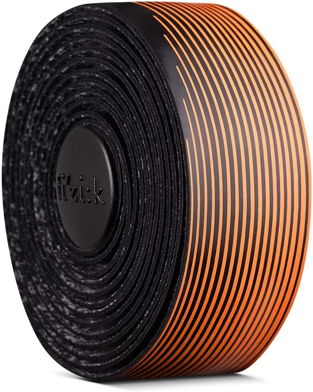 FIZIK Vento Microtex 2mm Bi-Colour Tacky Handlebar Tape - Black/Orange